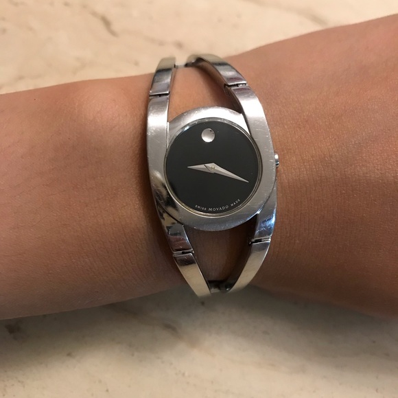 Movado silver watch